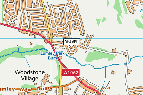 DH4 6BL map - OS VectorMap District (Ordnance Survey)