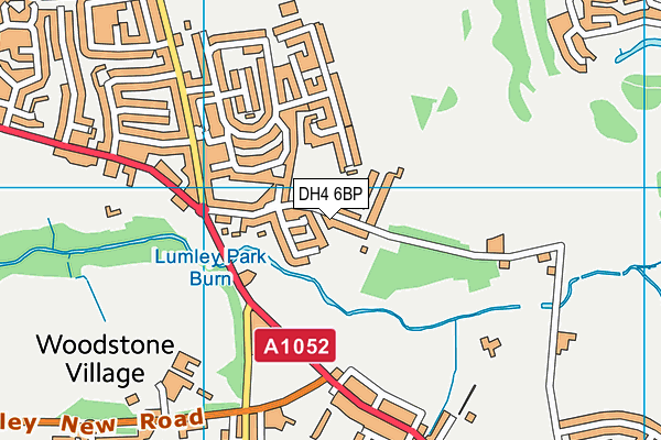 DH4 6BP map - OS VectorMap District (Ordnance Survey)