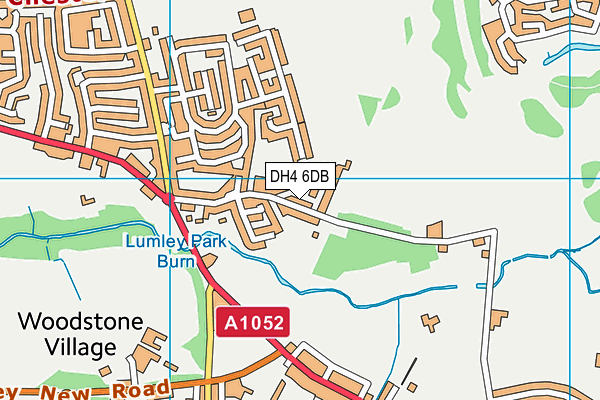 DH4 6DB map - OS VectorMap District (Ordnance Survey)