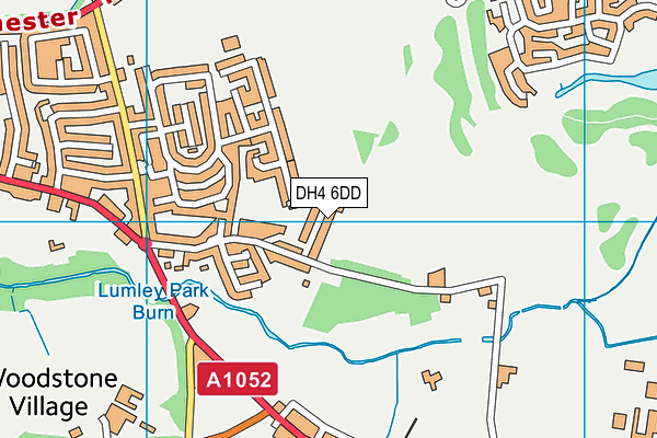 DH4 6DD map - OS VectorMap District (Ordnance Survey)