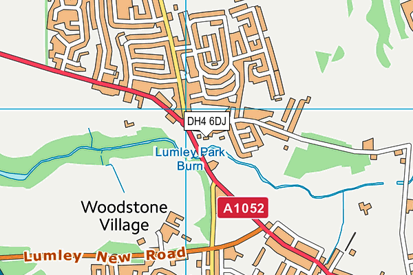 DH4 6DJ map - OS VectorMap District (Ordnance Survey)