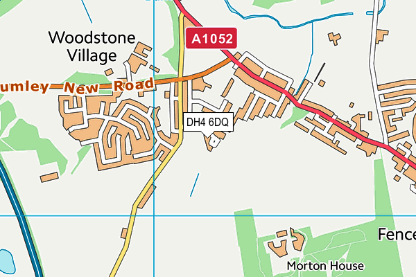 DH4 6DQ map - OS VectorMap District (Ordnance Survey)