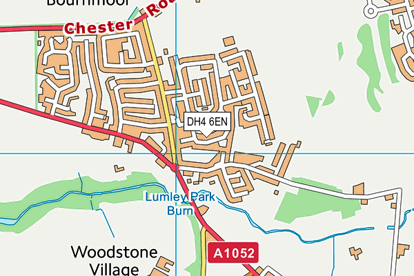 DH4 6EN map - OS VectorMap District (Ordnance Survey)