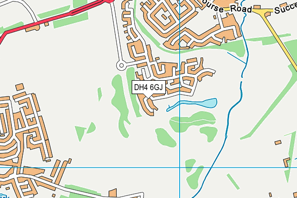 DH4 6GJ map - OS VectorMap District (Ordnance Survey)