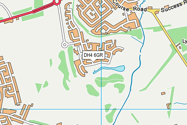 DH4 6GR map - OS VectorMap District (Ordnance Survey)