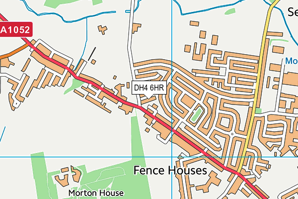 DH4 6HR map - OS VectorMap District (Ordnance Survey)