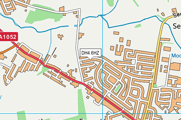 DH4 6HZ map - OS VectorMap District (Ordnance Survey)