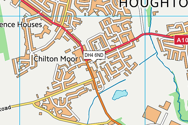 DH4 6ND map - OS VectorMap District (Ordnance Survey)