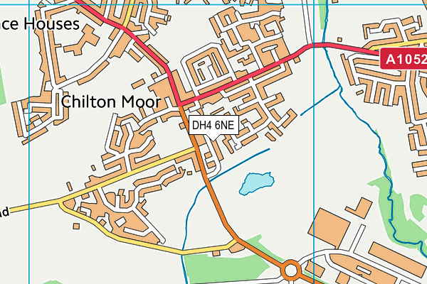 DH4 6NE map - OS VectorMap District (Ordnance Survey)