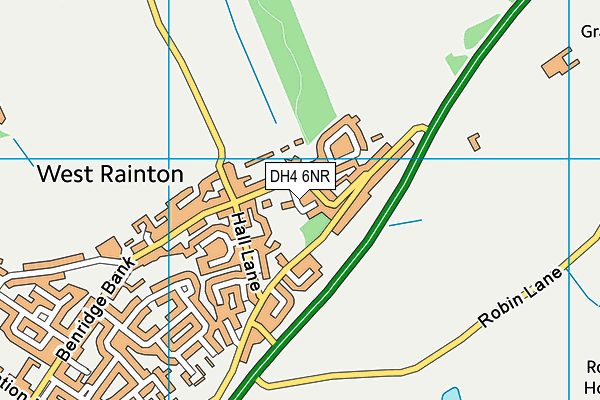 DH4 6NR map - OS VectorMap District (Ordnance Survey)