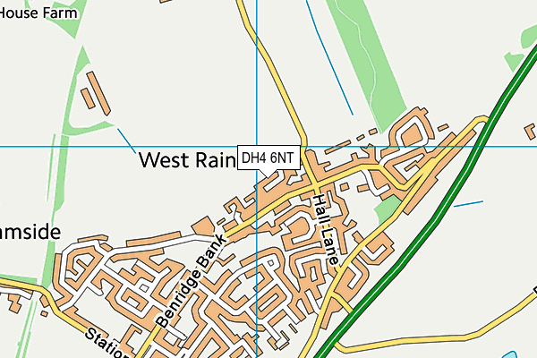 DH4 6NT map - OS VectorMap District (Ordnance Survey)