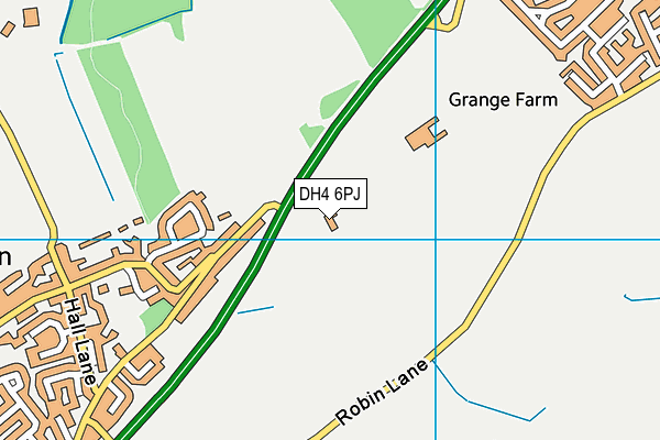 DH4 6PJ map - OS VectorMap District (Ordnance Survey)