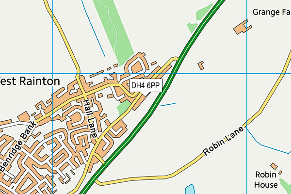 DH4 6PP map - OS VectorMap District (Ordnance Survey)