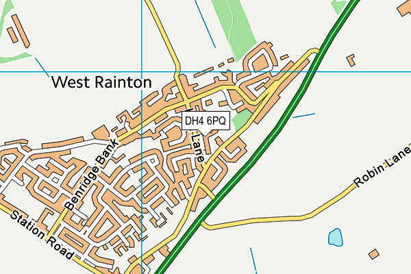 DH4 6PQ map - OS VectorMap District (Ordnance Survey)