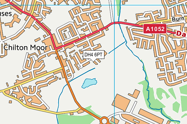 DH4 6PT map - OS VectorMap District (Ordnance Survey)