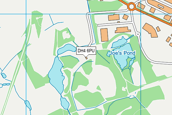 DH4 6PU map - OS VectorMap District (Ordnance Survey)