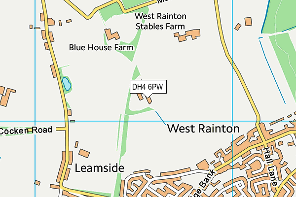 West Rainton Recreation Ground map (DH4 6PW) - OS VectorMap District (Ordnance Survey)