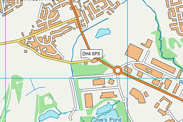 DH4 6PX map - OS VectorMap District (Ordnance Survey)