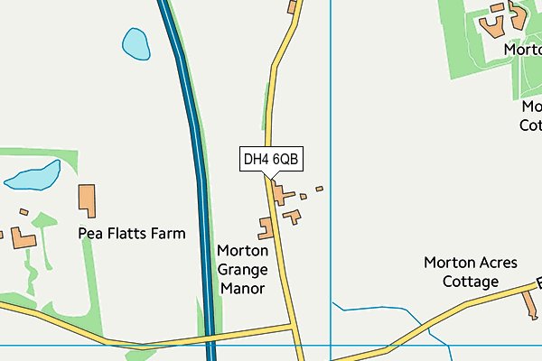 DH4 6QB map - OS VectorMap District (Ordnance Survey)