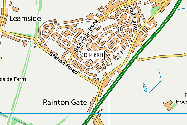 DH4 6RH map - OS VectorMap District (Ordnance Survey)