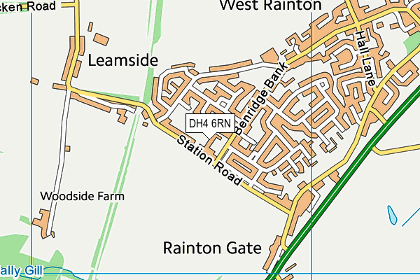 West Rainton Primary School map (DH4 6RN) - OS VectorMap District (Ordnance Survey)