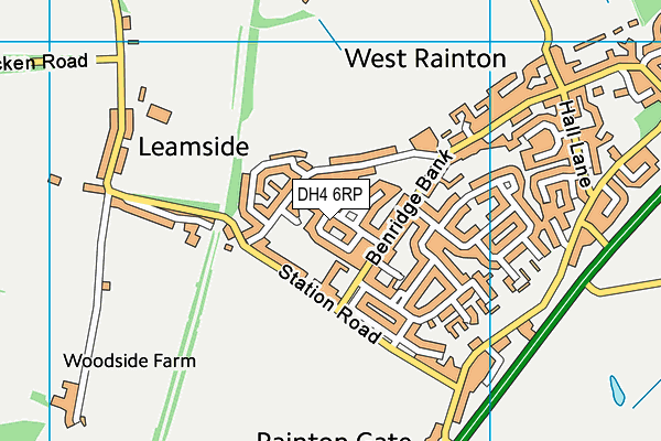 DH4 6RP map - OS VectorMap District (Ordnance Survey)