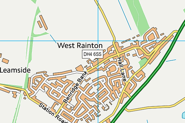 DH4 6SS map - OS VectorMap District (Ordnance Survey)