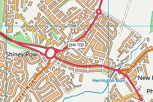 DH4 7DD map - OS VectorMap District (Ordnance Survey)