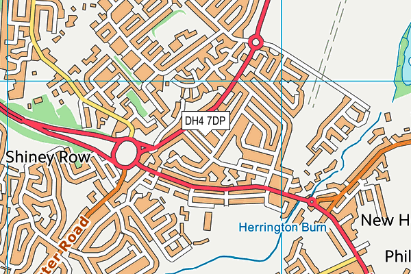 DH4 7DP map - OS VectorMap District (Ordnance Survey)