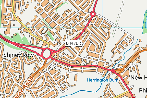DH4 7DR map - OS VectorMap District (Ordnance Survey)