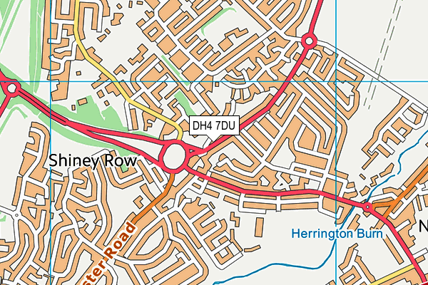 DH4 7DU map - OS VectorMap District (Ordnance Survey)