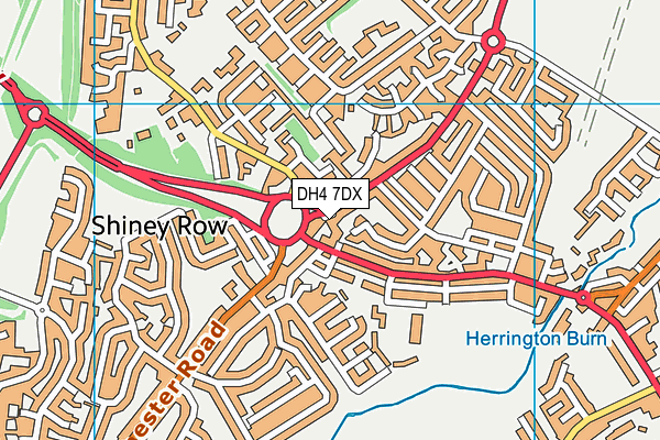 DH4 7DX map - OS VectorMap District (Ordnance Survey)