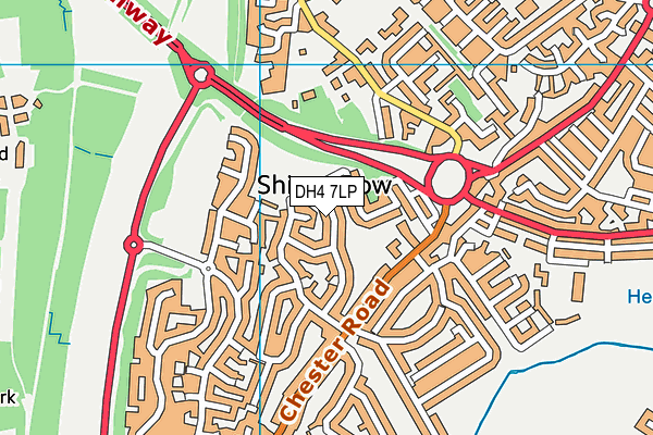 DH4 7LP map - OS VectorMap District (Ordnance Survey)