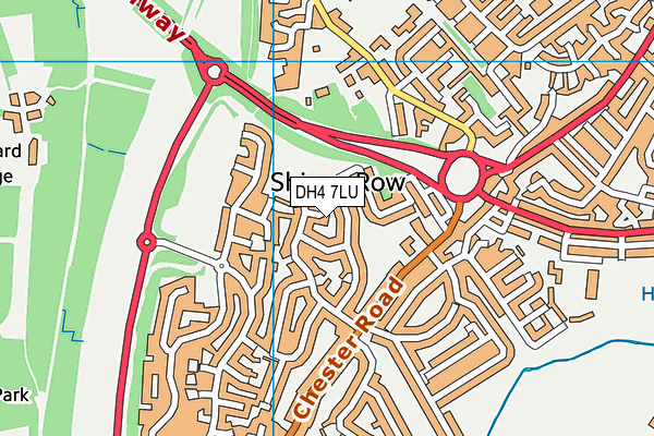 DH4 7LU map - OS VectorMap District (Ordnance Survey)