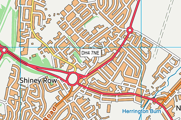 DH4 7NE map - OS VectorMap District (Ordnance Survey)