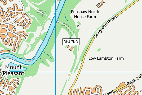 DH4 7NQ map - OS VectorMap District (Ordnance Survey)