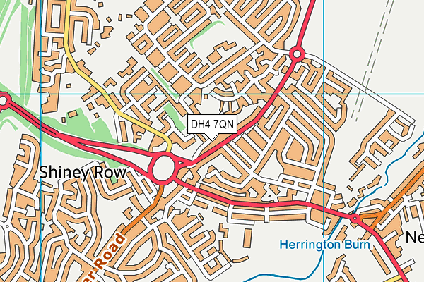 DH4 7QN map - OS VectorMap District (Ordnance Survey)