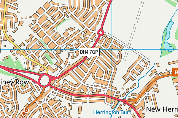 DH4 7QP map - OS VectorMap District (Ordnance Survey)