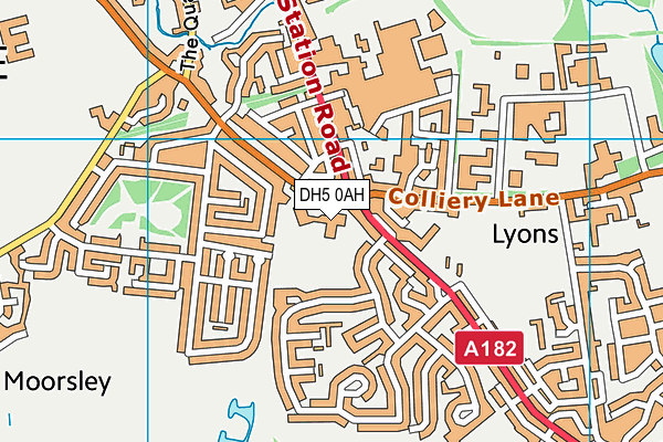 Hetton Lyons Nursery School map (DH5 0AH) - OS VectorMap District (Ordnance Survey)