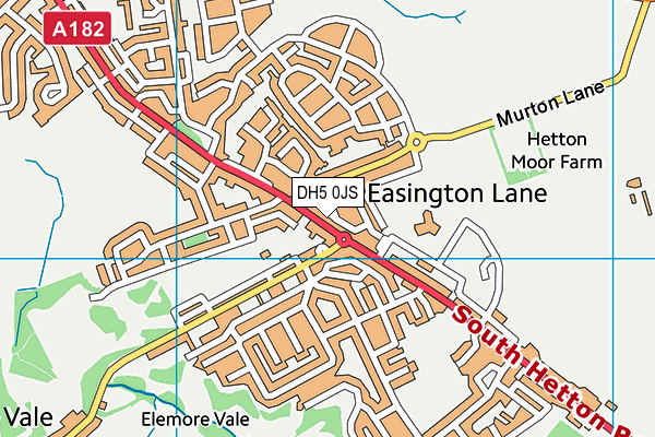 Map of TONKS & COMPANY (EASINGTON LANE) LIMITED at district scale