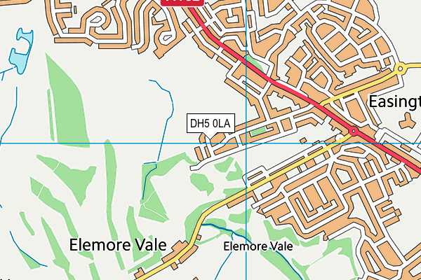 DH5 0LA map - OS VectorMap District (Ordnance Survey)