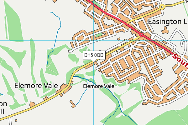 Easington Lane Flatts (Closed) map (DH5 0QD) - OS VectorMap District (Ordnance Survey)