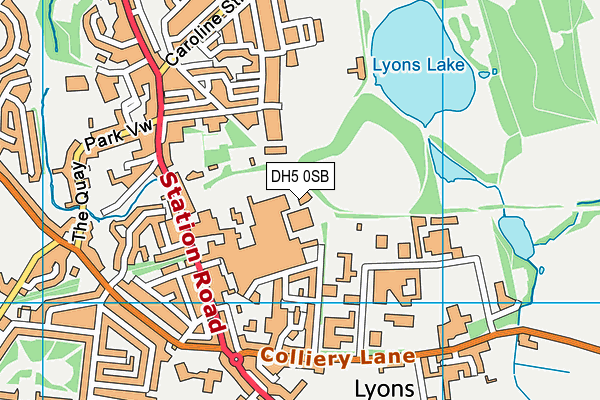 Hetton Lyons Country Park map (DH5 0SB) - OS VectorMap District (Ordnance Survey)