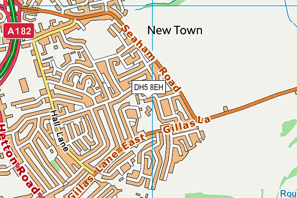 Gillas Lane Primary Academy map (DH5 8EH) - OS VectorMap District (Ordnance Survey)