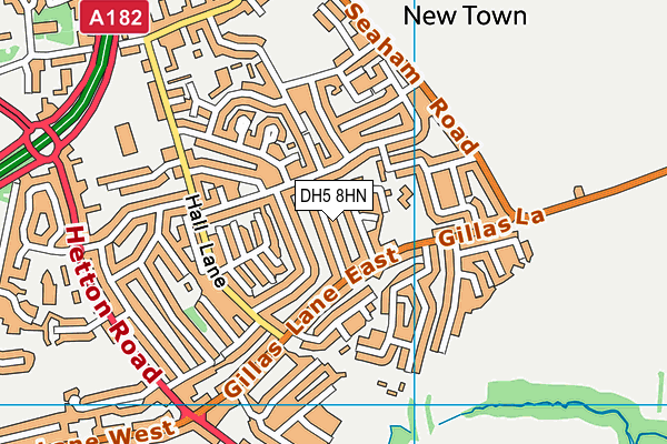 DH5 8HN map - OS VectorMap District (Ordnance Survey)