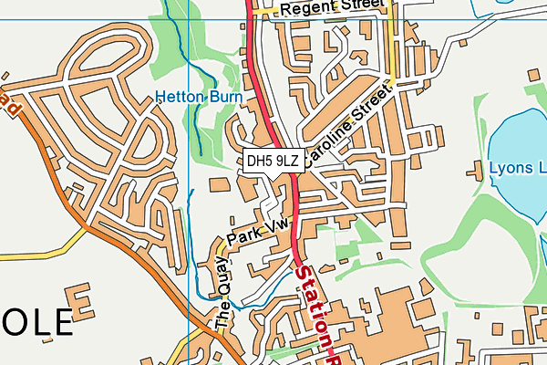 Hetton Community Pool And Wellness Centre map (DH5 9LZ) - OS VectorMap District (Ordnance Survey)