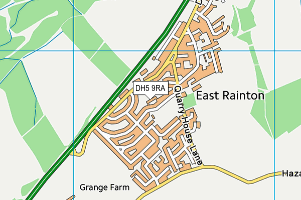 East Rainton Primary School map (DH5 9RA) - OS VectorMap District (Ordnance Survey)