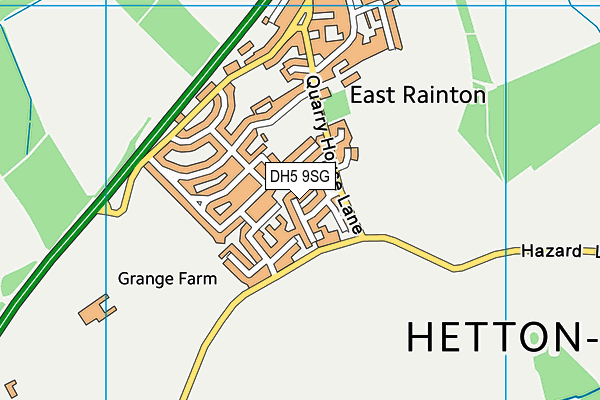 DH5 9SG map - OS VectorMap District (Ordnance Survey)