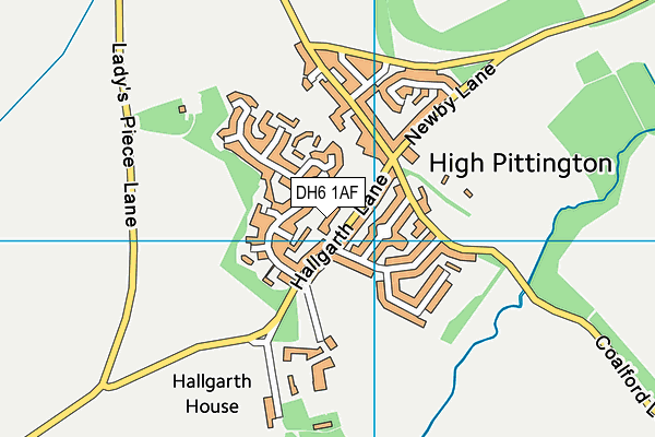 Pittington Primary School map (DH6 1AF) - OS VectorMap District (Ordnance Survey)
