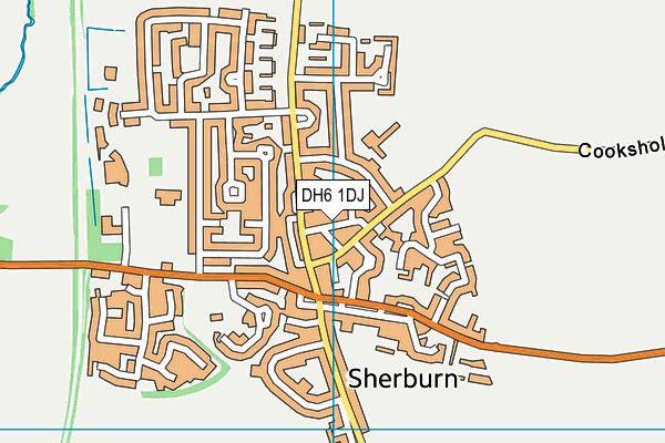 DH6 1DJ map - OS VectorMap District (Ordnance Survey)